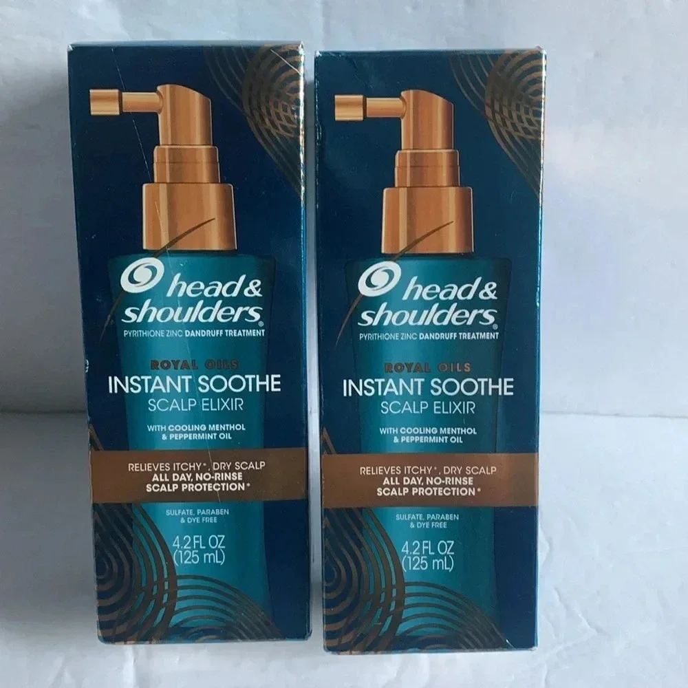 Head & Shoulders Scalp Oil Elixir Instant Soothe (2)-4.2 oz New